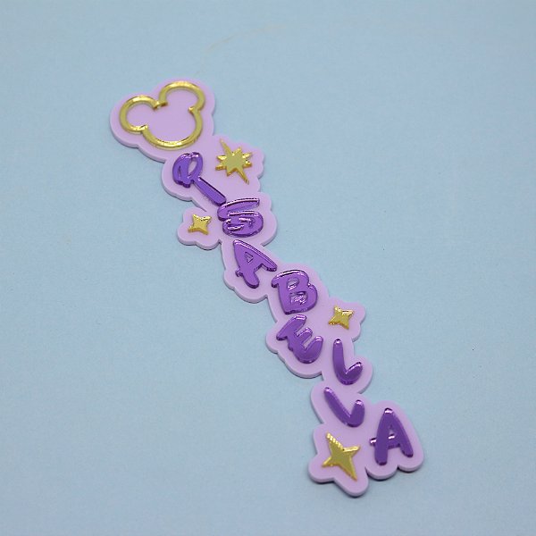 Aplique Nome Batata Grande - Mickey 50 anos - 14cm - 1 unidade