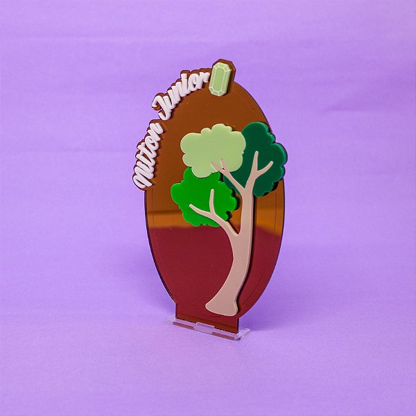 Cenário árvores com nome - Branca de Neve - 14cm - 1 unidade