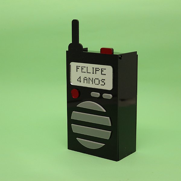 Caixa Kitkat Walkie Talkie - Polícia - 12cm - 1 unidade