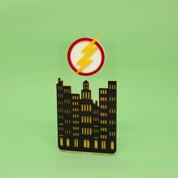 Cenário Prédios Flash - Heróis - 13cm - 1 unidade