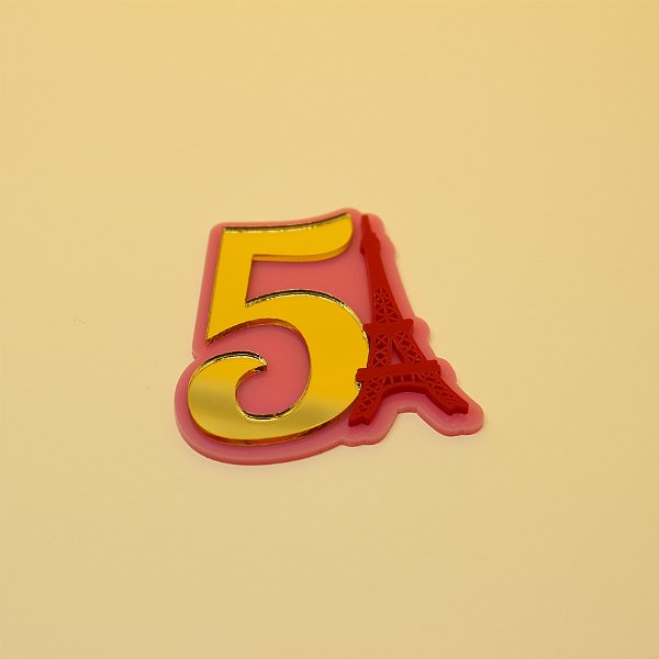 Aplique Idade com Torre - Ladybug - 6cm - 1 unidade