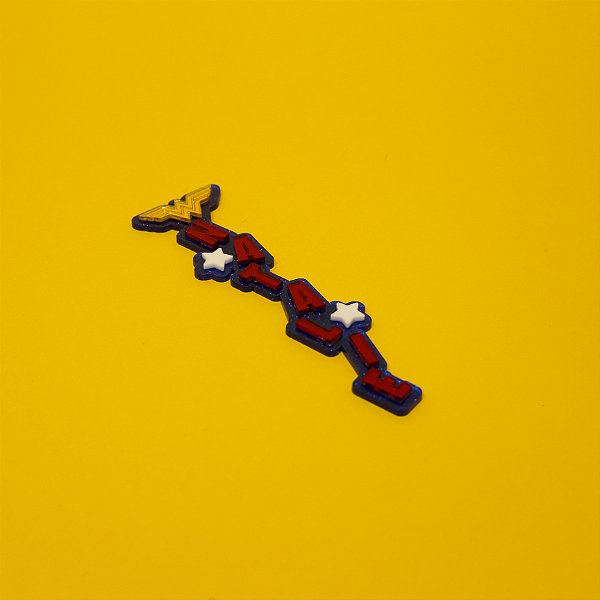 Aplique Nome Batata Grande - Mulher Maravilha - 14cm - 1 unidade