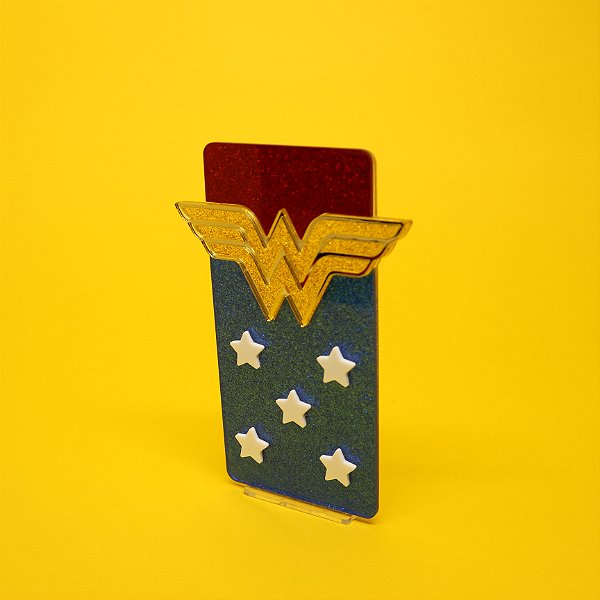 Cenário Logo - Mulher Maravilha - 14cm - 1 unidade