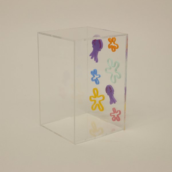 Caixa Mini Cúpula Água Viva - Bob Esponja - 11cm - 1 unidade