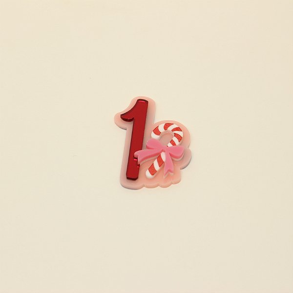 Aplique idade com doce - Minnie - 5cm - 1 unidade