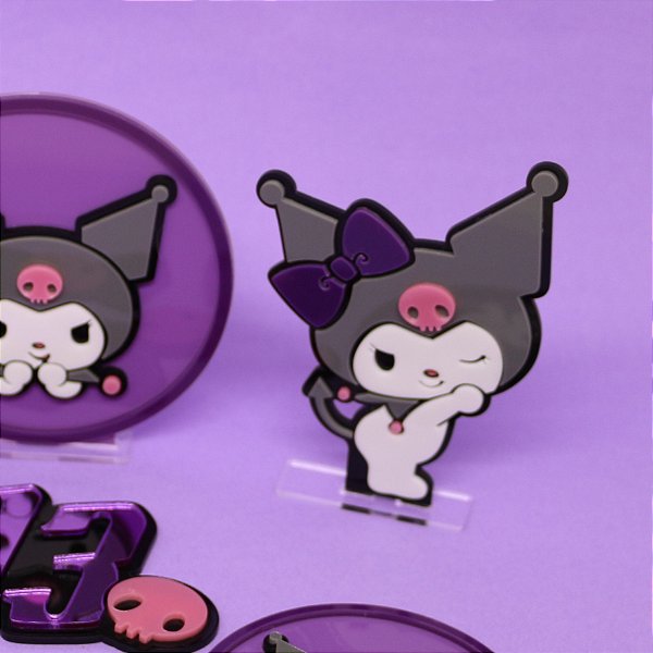 Cenário Kuromi - Kuromi - 10cm - 1 unidade