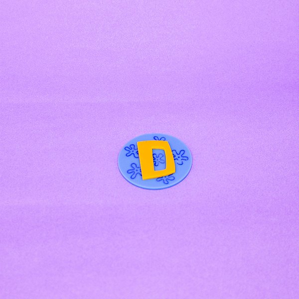 TAG inicial - Bob Esponja - 5cm - 1 unidade