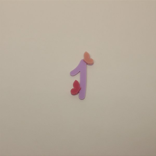 Aplique Idade com Borboletas - Jardim - 5cm - 1 unidade