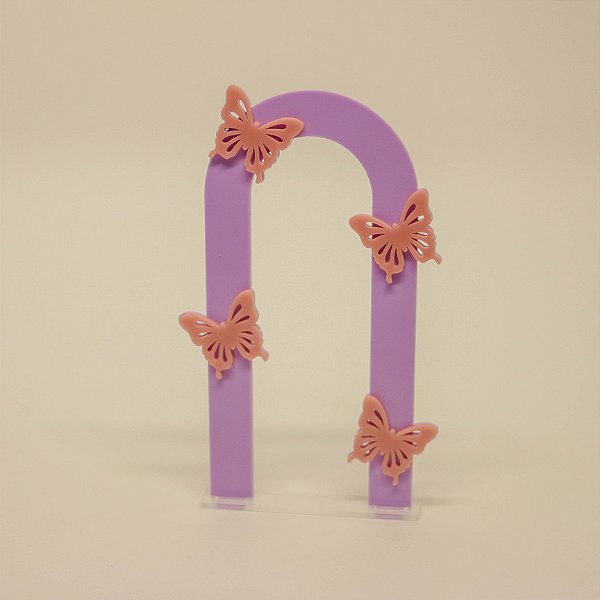 Cenário Borboletas - Jardim - 14cm - 1 unidade