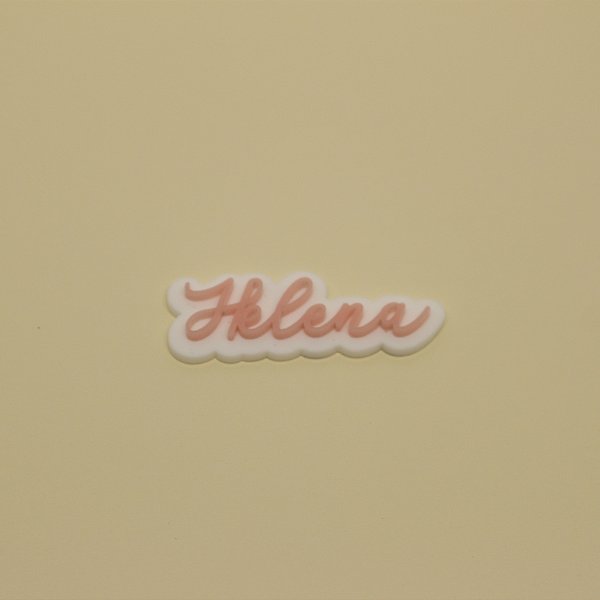 Aplique Nome Duplo - Bailarina - 5cm - 1 unidade