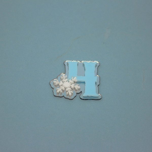 Aplique Idade com Floco de Neve - Frozen - 5cm - 1 unidade