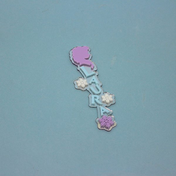 Aplique Nome Batata Grande Elsa - Frozen - 14cm - 1 unidade