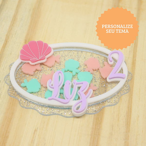 Aplique Personalizável Shaker - 10cm - 1 unidade