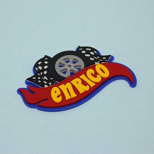 Aplique para Kitkat Roda e Bandeiras - Hot Wheels - 12cm - 1 unidade