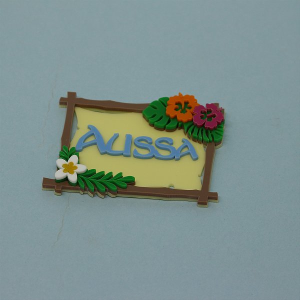 Aplique Nome com Flores - Moana - 8cm - 1 unidade