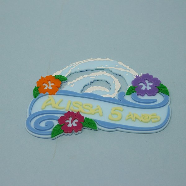 Aplique Kitkat com nome e idade - Moana - 12cm - 1 unidade