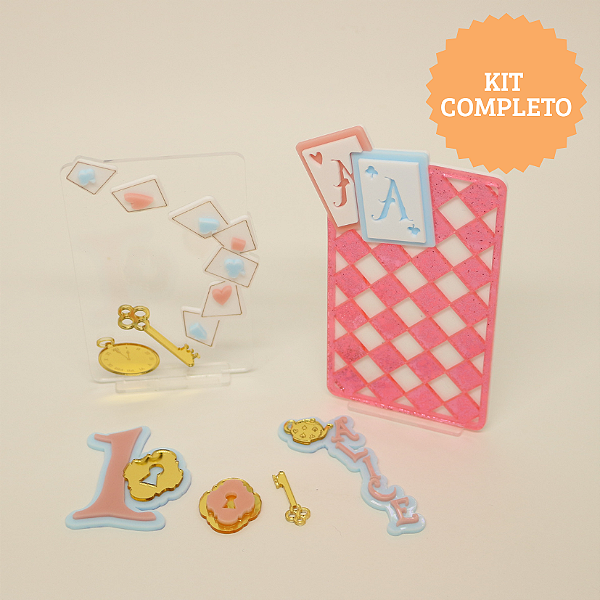Kit Alice no País das Maravilhas - KIT COMPLETO PARA PERSONALIZADOS!