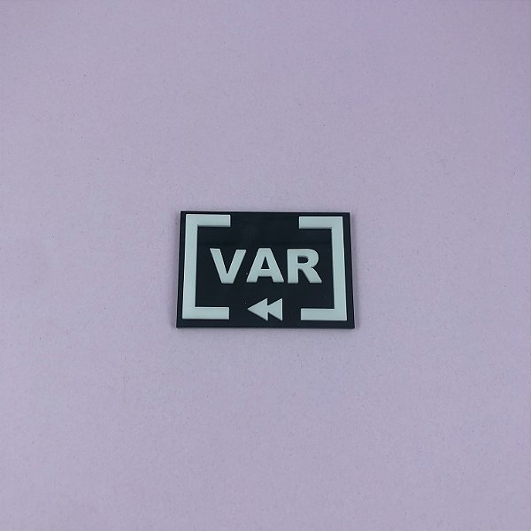 Aplique VAR - Futebol - 6cm - 1 unidade