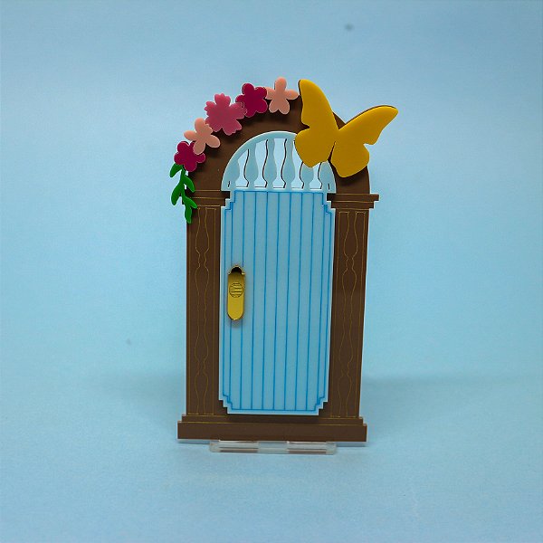 Cenário Porta com Flores - Encanto - 14cm - 1 unidade