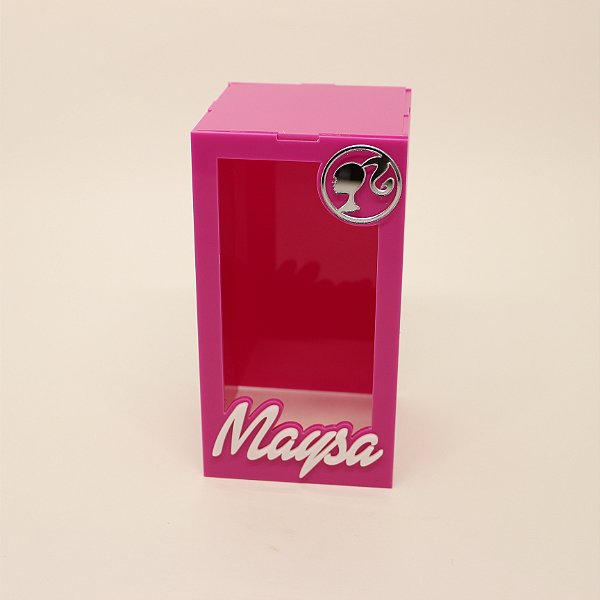 Cúpula Nome e Silhoueta - Barbie - 15cm - 1 unidade