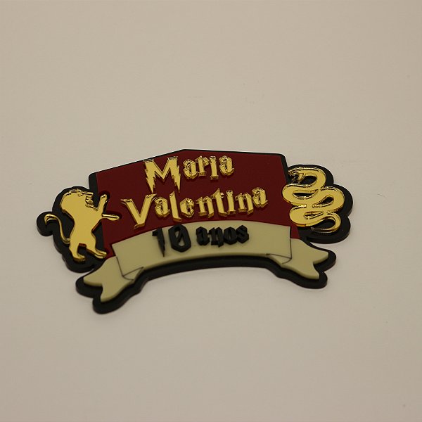 Aplique Kitkat Nome e Idade - Harry Potter - 12cm -1 unidade