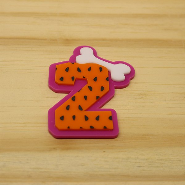 Aplique Idade com Osso - Pedrita - 6cm - 1 unidade