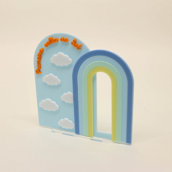 Cenário Arco íris e nuvens - 365 Sorrisos - 12cm - 1 unidade