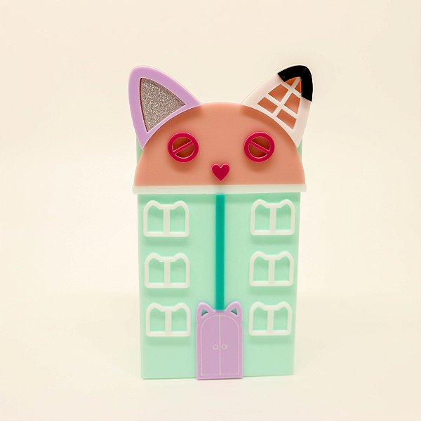 Cachepô Kitkat Gatinho - Casa Mágica da Gabby - 12cm - 1 unidade