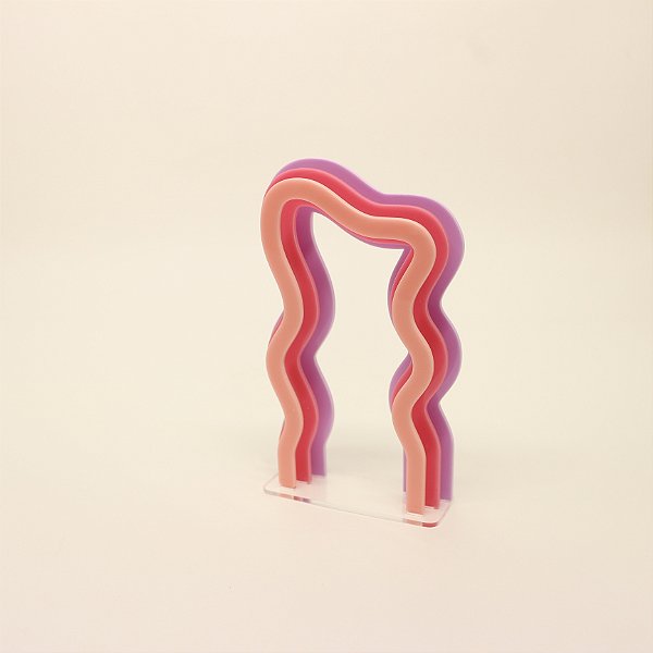 Cenário Triplo Rosa - Casa Mágica da Gabby - 14cm - 1 unidade