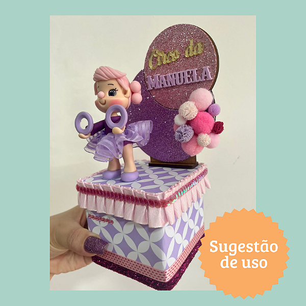 Cenário Glitter Circo - Circo - 14cm - 1 unidade