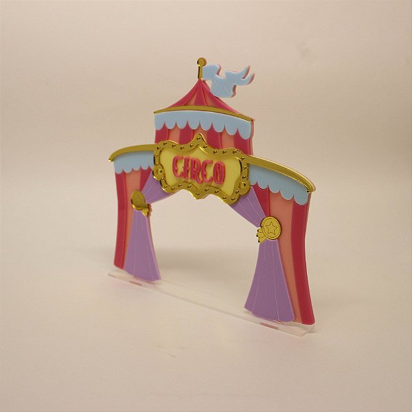 Cenário Tenda Big - Circo Rosa - 19cm - 1 unidade