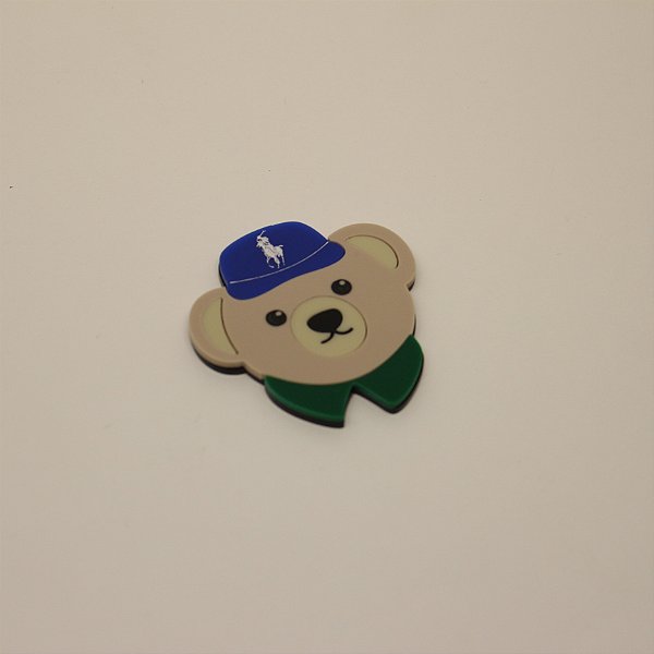 Aplique Cabeça Urso - Urso Ralph Lauren - 6cm - 1 unidade
