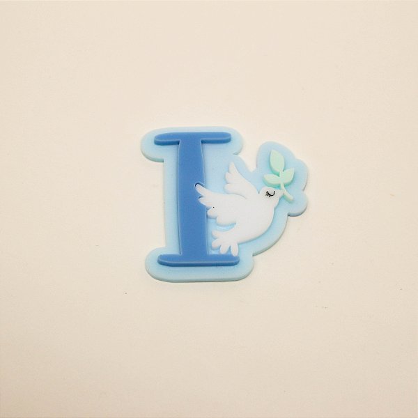 Aplique Idade com Pomba - Arca de Noé - 4cm - 1 unidade