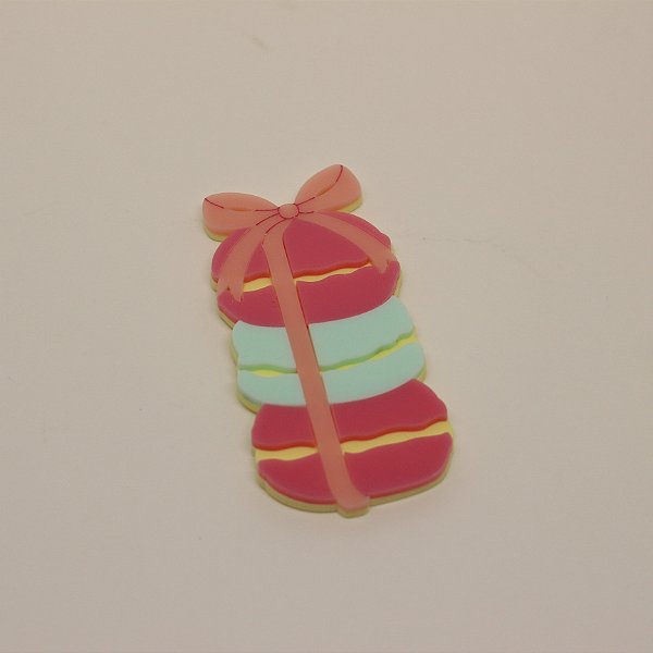 Aplique Macarons - Confeitaria - 8cm - 1 unidade