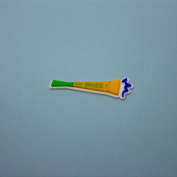 Aplique Vuvuzela - Futebol - 8cm - 1 unidade