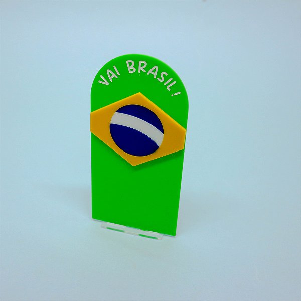 Cenário Vai Brasil - Futebol - 14cm - 1 unidade