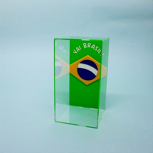 Cúpula Vai Brasil - Futebol - 15cm - 1 unidade