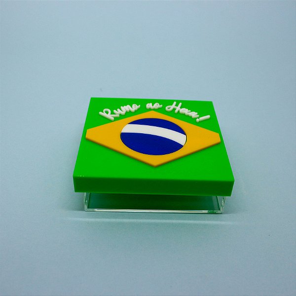 Caixa Pipoca Brasil - Futebol - 10cm - 1 unidade