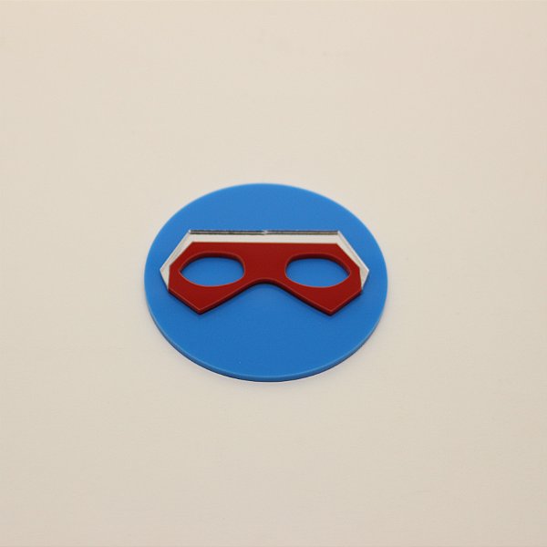Aplique TAG Máscara - Henry Danger - 6cm - 1 unidade