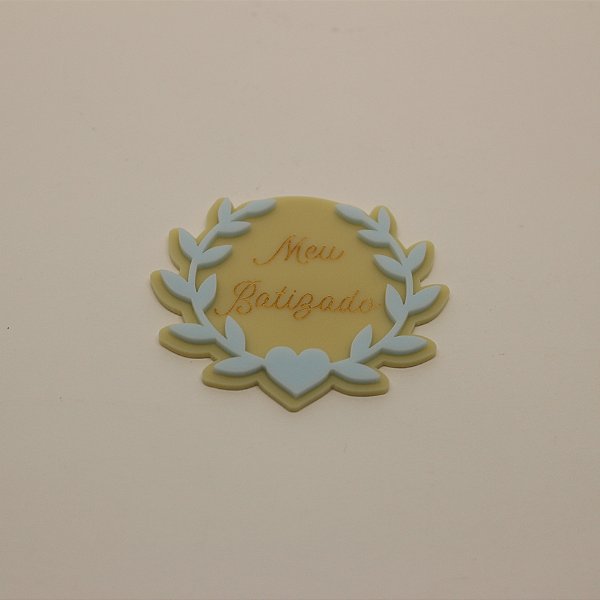 Aplique Meu Batizado - Batizado - 6cm -1 unidade