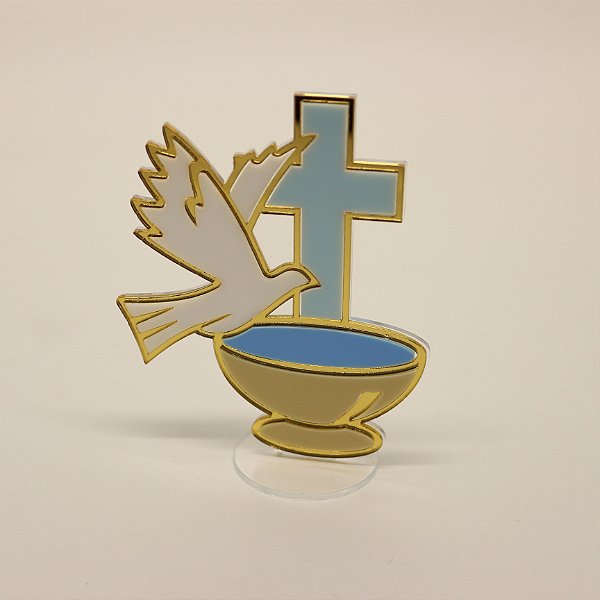Cenário Cálice - Batizado - 10cm - 1 unidade