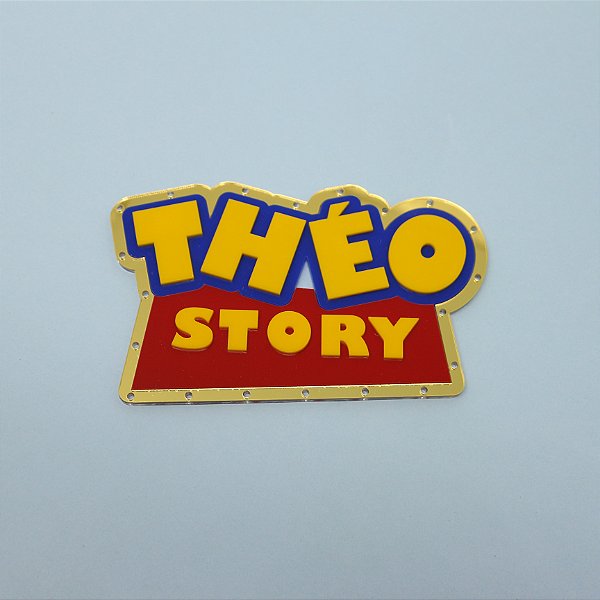 Aplique Story com Nome e furos para LED - Toy Story - 15cm - 1 unidade