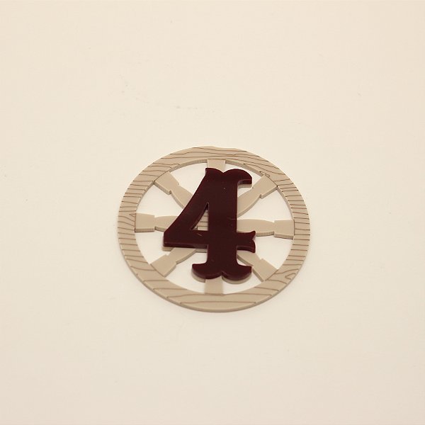 Aplique idade Roda - Fazendinha - 6cm - 1 unidade
