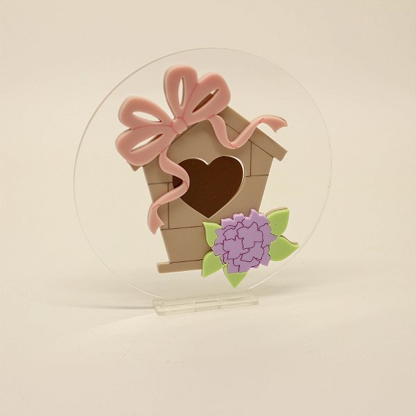 Cenário Casa de Passarinho - Jardim - 12cm - 1 unidade