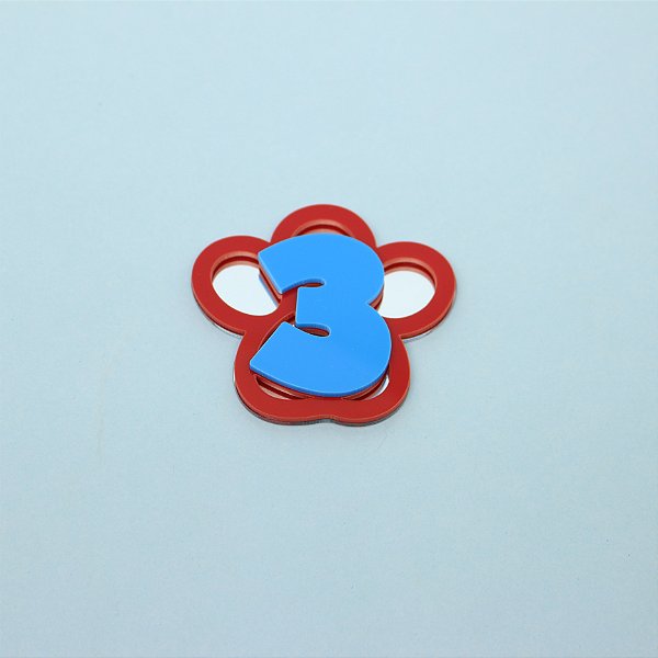 Aplique Pata com idade - Patrulha Canina - 6cm - 1 unidade