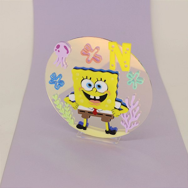 Cenário Personagens com Inicial - Bob Esponja - 12cm - 1 unidade