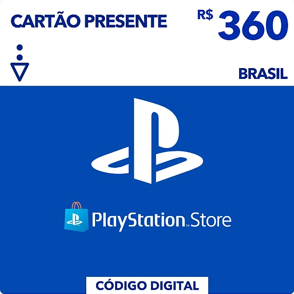 Gift Card Playstation Store R$360 - Código Digital