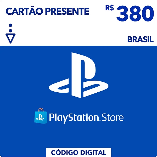 Gift Card Playstation Store R$380 - Código Digital