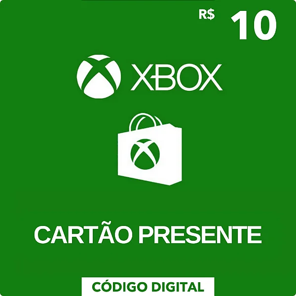 Cartão Presente Xbox R$10 - Código Digital