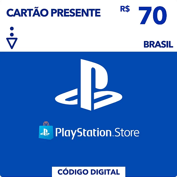 Gift Card Playstation Store R$70 - Código Digital
